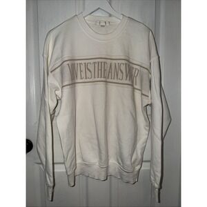 Spiritual Gangster Cream Love Is The Answer Crew Pullover Size M EUC Sweatshirt